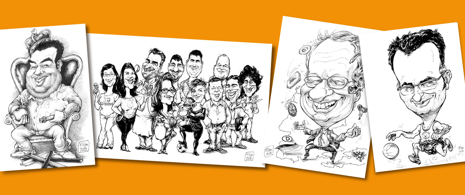 schnellzeichner messe event promotion karikaturist